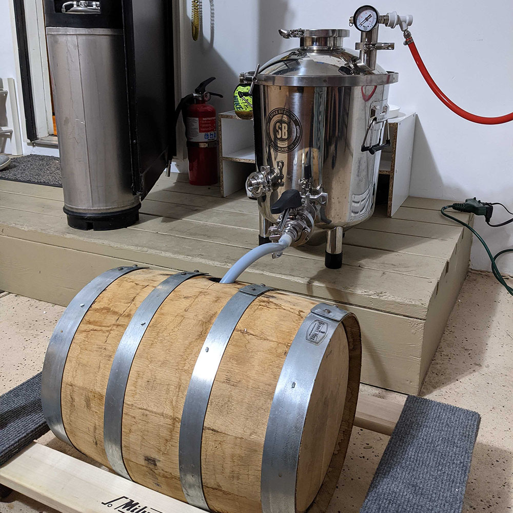 mashing in the grains